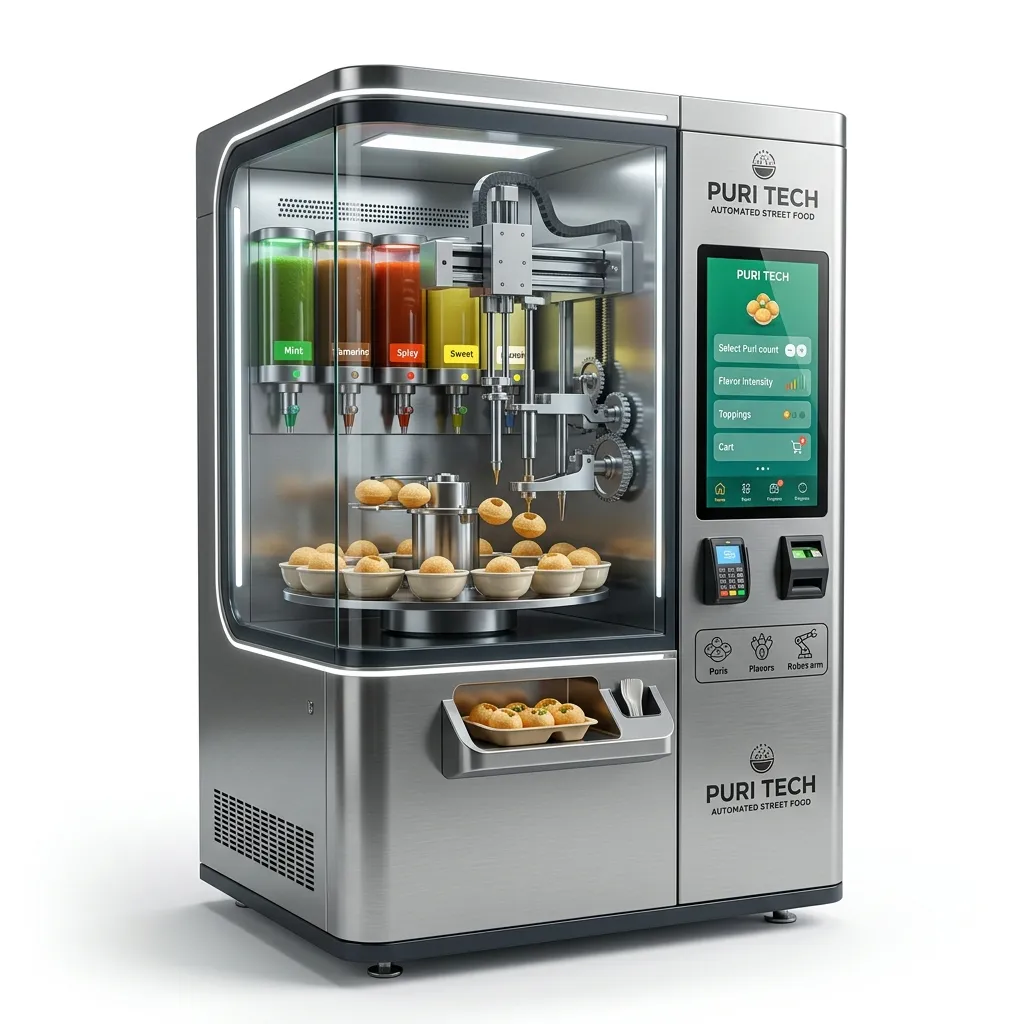 Smart Food Vending Machine and Pani Puri Vending Machine by Iyans Industries
